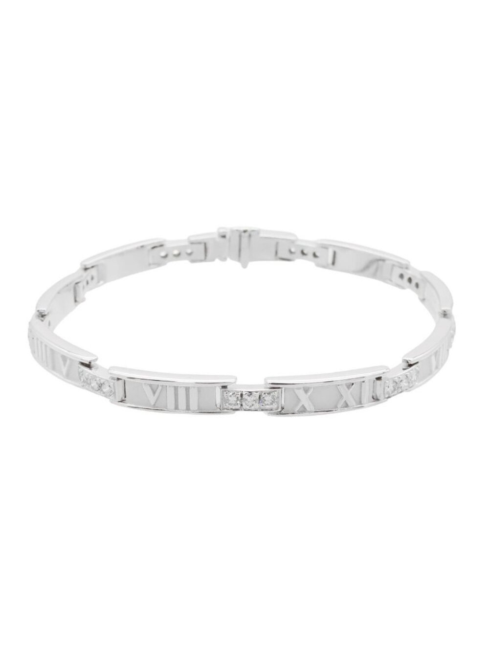 Tiffany & Co Atlas Bracelet White Gold 18K Diamond